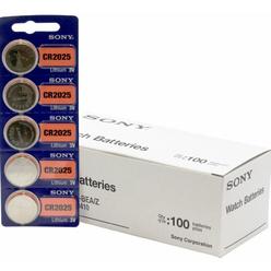 Sony 100 New Sony Cr2025 3v Lithium Coin Batteries Expire 2029 Fresh