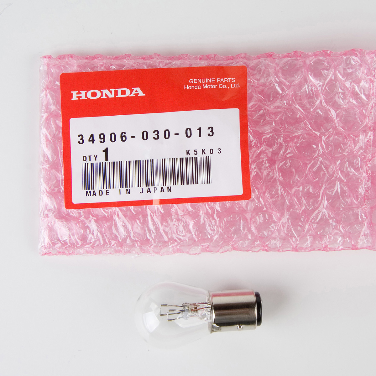 Honda Genuine OEM Honda Stanley Dash Tach Speedo Bulb 34906-030-013 6V 10/3W (1PC)