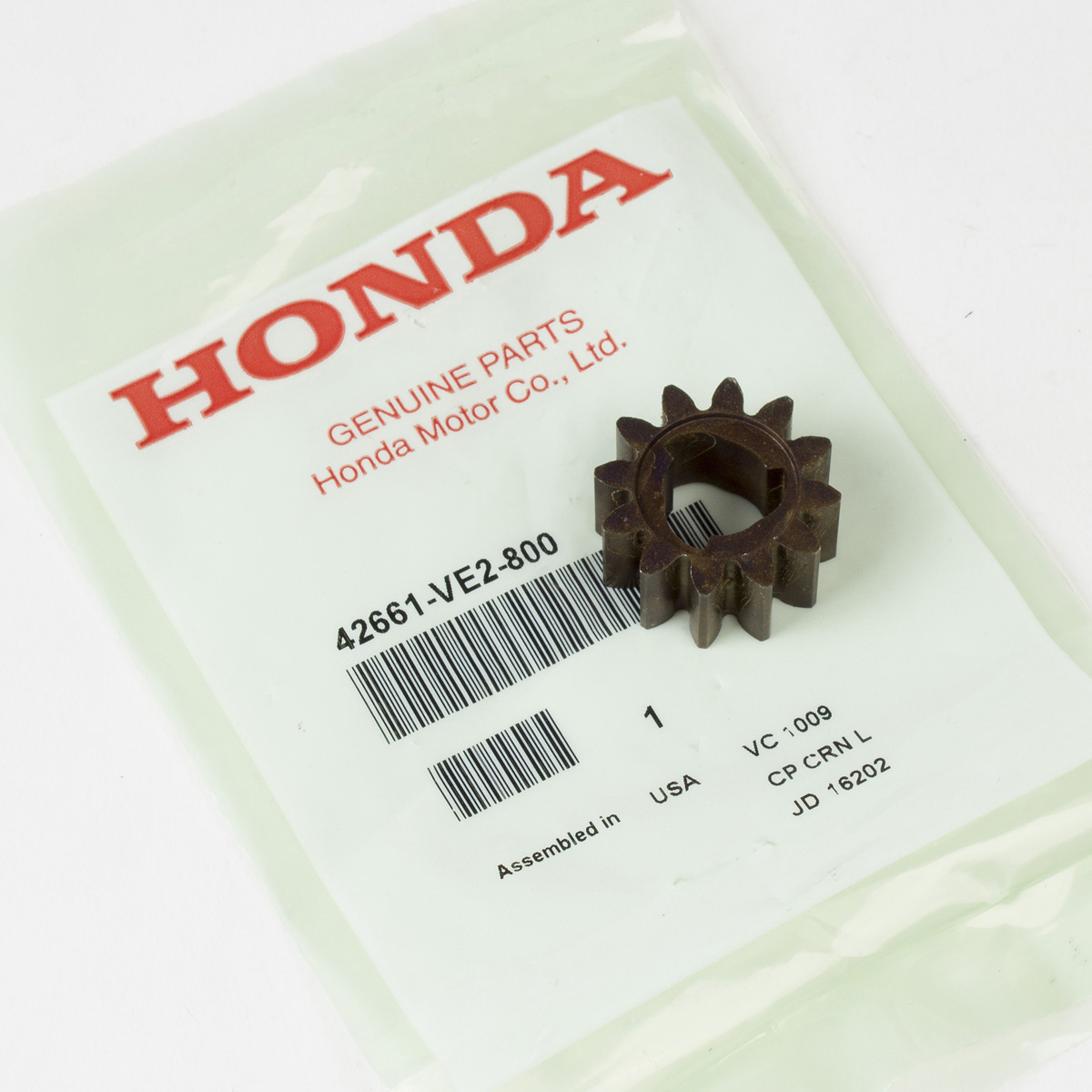 Honda Genuine OEM Honda 42661-VE2-800 Pinion Gear 12T