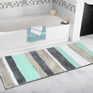 runner rug hebe extra bathroom non microfiber mat slip bath zoom