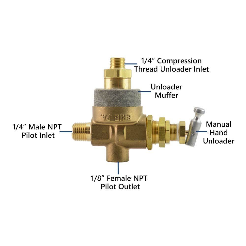 Interstate Pneumatics CVD7049 Pilot Unloader Discharge Interstate Pneumatics CVD7049 Pilot Unloader Discharge