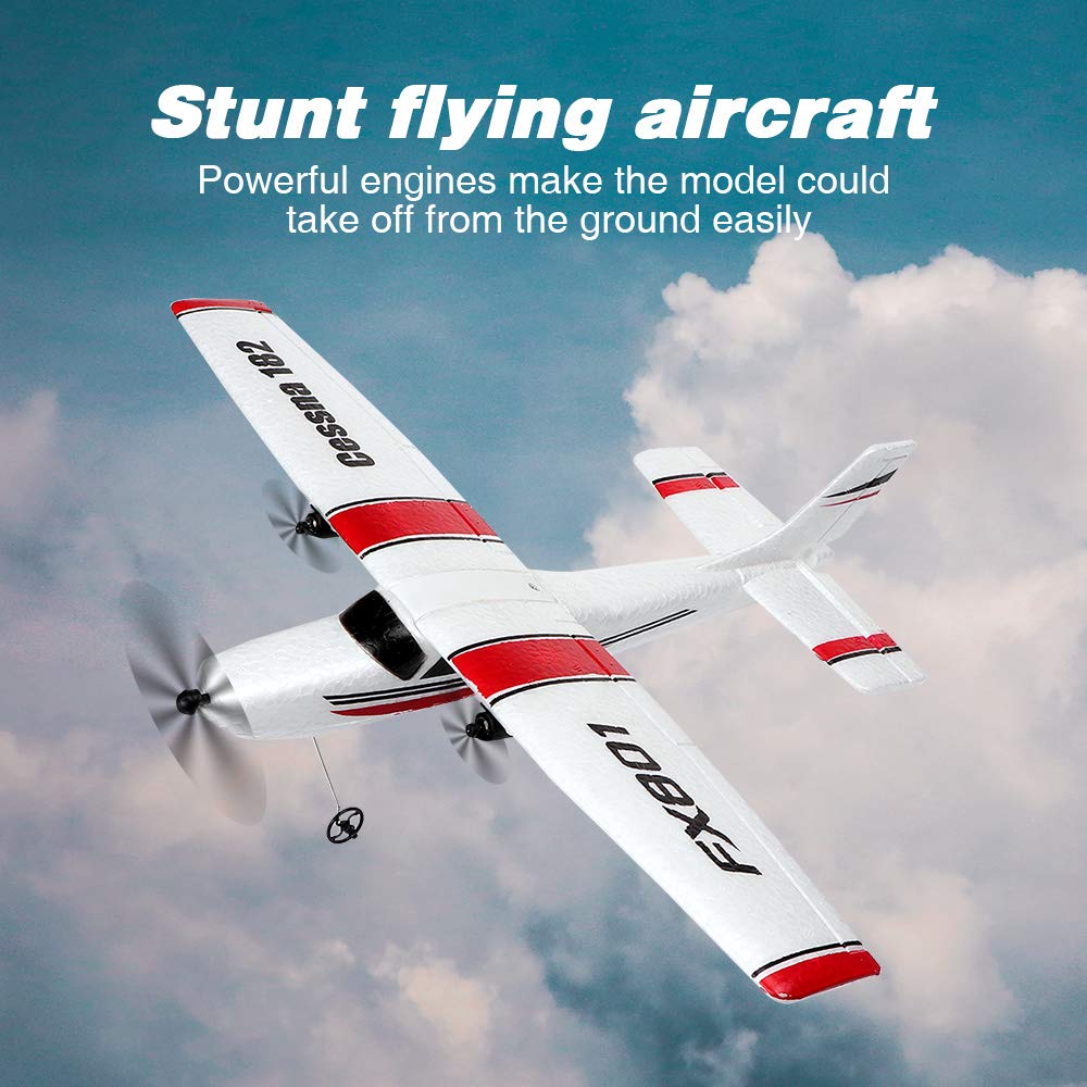 Sding Remote Control Airplane, 2.4Ghz 2 Channel RC Plane Ready to Fly,DIY RC Airplane Toy Durable EPP Foam Built-in 3-Axis Gyro