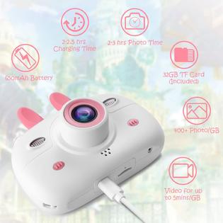 Kidwill Kids Camera 8 0mp 1080p Digital Video Camera Rechargeable Child Camcorder Shockproof Kids Toy Camera With 2 4a Ips Screen