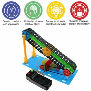 Poraxy 5 Set STEM Kit,DC Motors Electronic Assembly Robotic Kit DIY