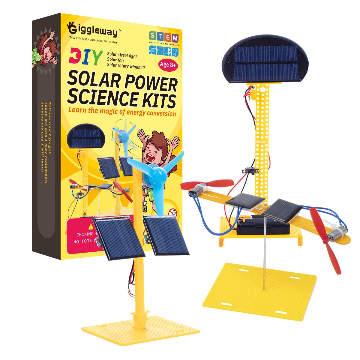 Giggleway Solar Power Science Kits for Kids, DIY Circuit ...