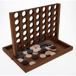 Perfect Life Ideas Large All Wooden 4 In A Row Game With Thick Real