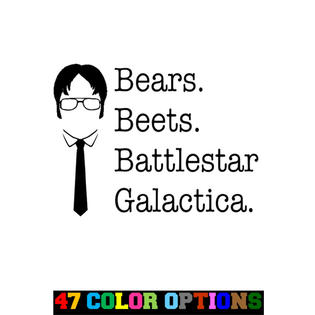 Oracal Vinyl Decal Truck Car Sticker Laptop The Office Dwight Beers Beats Battlestar V2