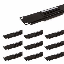 Buyer's Point 48 Port Cat6 Patch Panel with Punch Down Tool and Cable Management System Pack of 10