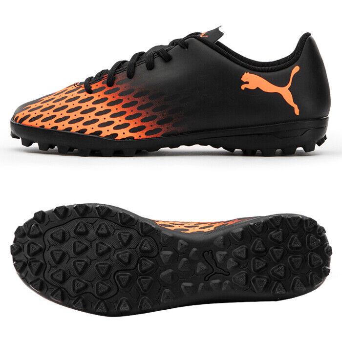 Puma Spirit III TT Football Boots Soccer Cleats Shoes Black/Orange 10606804