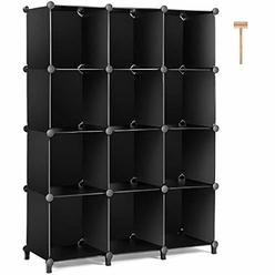 Tomcare Cube Clothing Closet Storage 12 Cube Bookshelf Organizer