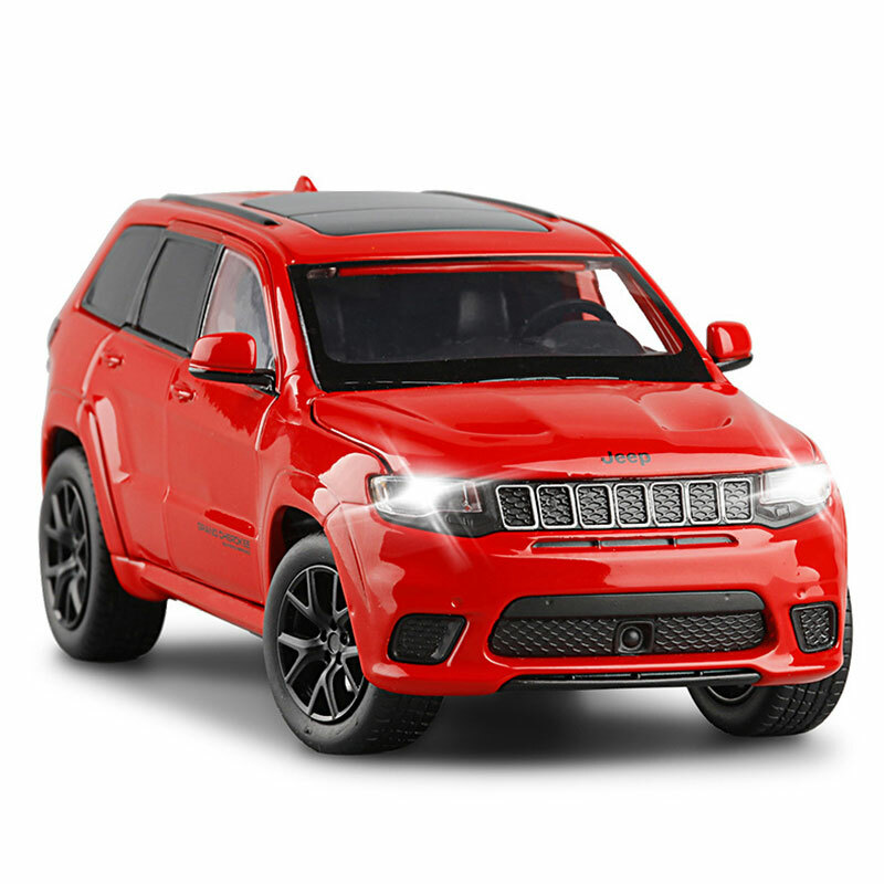 JK 132 Jeep Grand Cherokee Trackhawk Model Car Diecast Toy Vehicle
