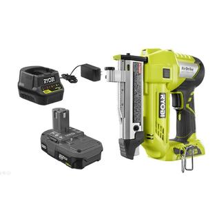 Ryobi Ryobi 18 Volt One Lithium Ion Cordless Airstrike Headless Pin Nailer Kit