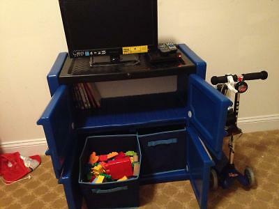 Step 2 Kids Tool Chest Dresser Organizer Clothes Storage Toy Shelf Box Plastic Blue Step 2 Kids Tool Chest Dresser