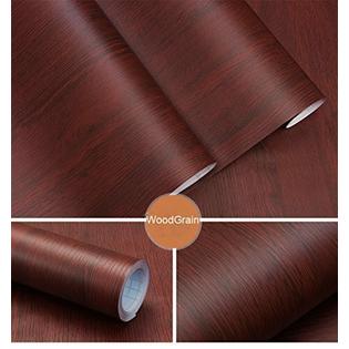 Glow4u Decorative Faux Wood Grain Contact Paper Vinyl Self Glow4u Decorative Faux Wood Grain