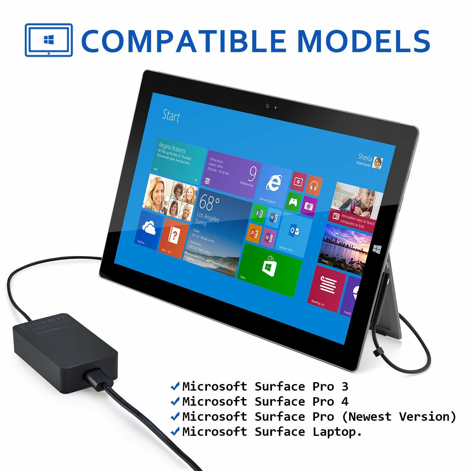 Kingdo Surface Pro 3 Charger Surface Pro 4 Charger Kingdo 36w 12v 2 58a Power Supply