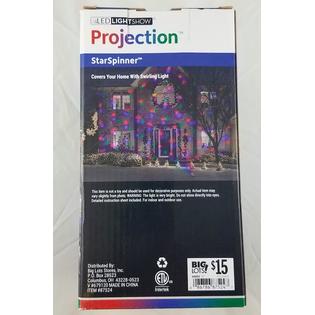 Gemmy Gemmy Led Lightshow Projection Starspinner Red Green Blue Swirling Light Gemmy Gemmy Led Lightshow Projection Starspinner Red Green Blue Swirling Light