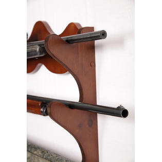 American Furniture Classics Gun Wall Rack Wood Cabinet Display