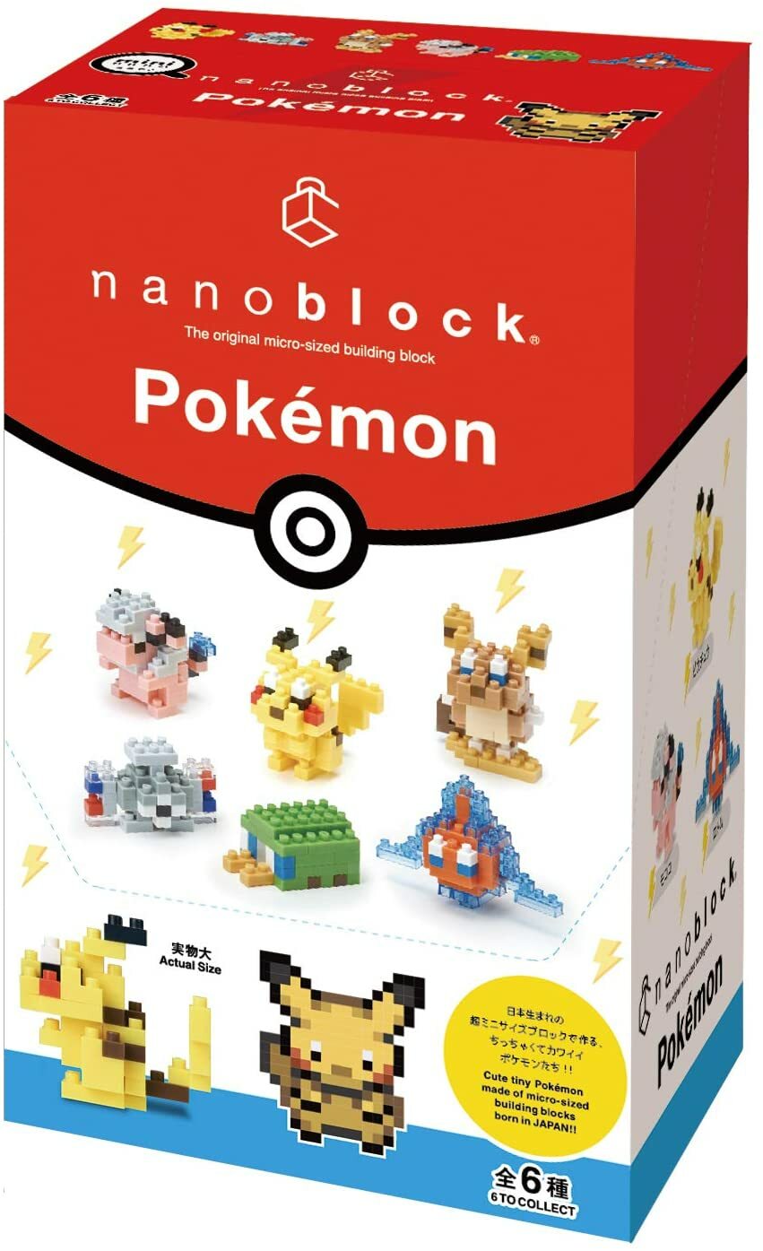 Nanoblock Nanoblock Mini Pokemon Electrical Type Box Nbmc 08s Full Complete Set Of 6 F S