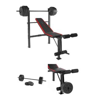 Cap Strength Standard Bench Press 100 Lb Weight Set Banco Pesas