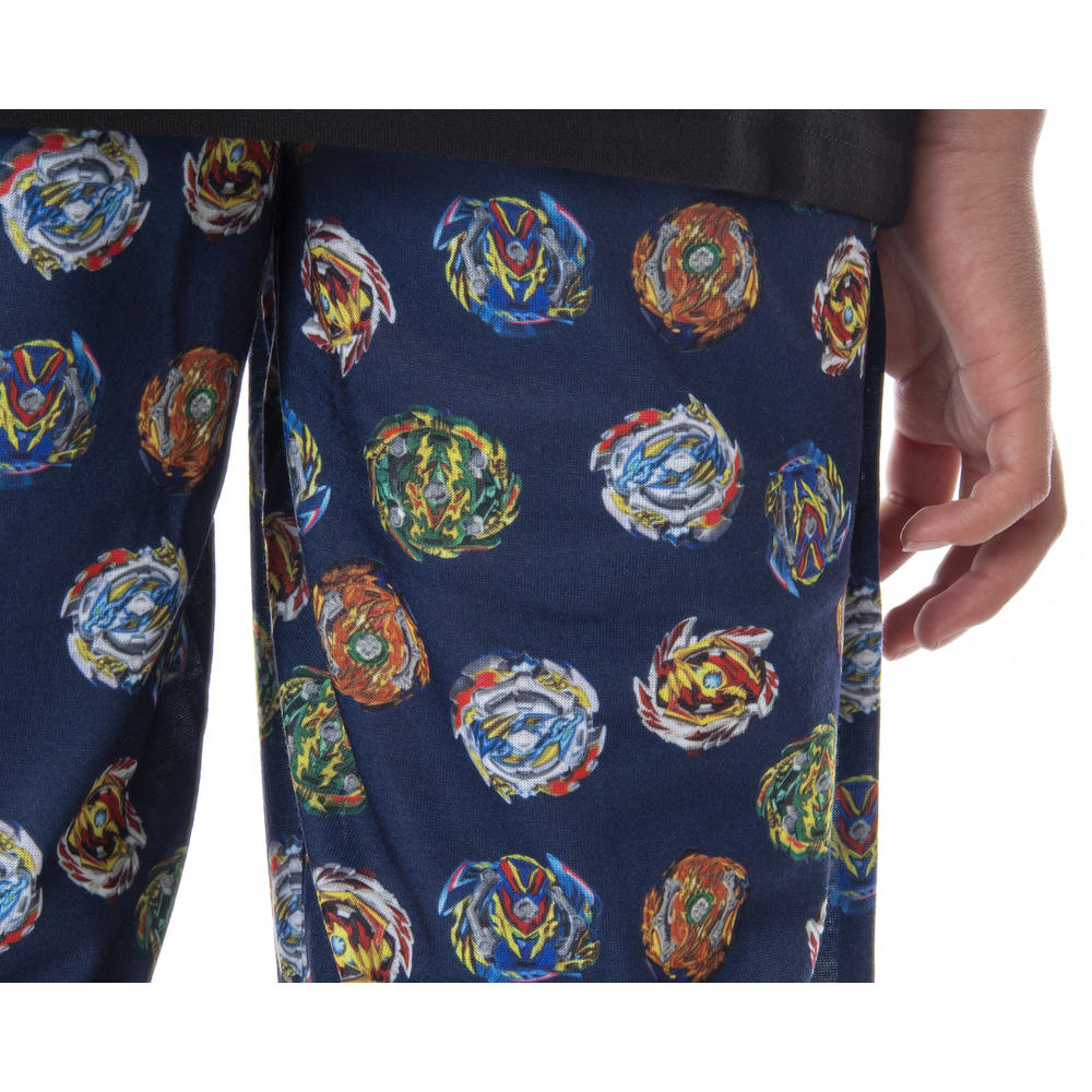 Intimo Beyblade Burst Boys' Wizard and Spinner Tops 2 Piece Pant/Raglan Pajama Set