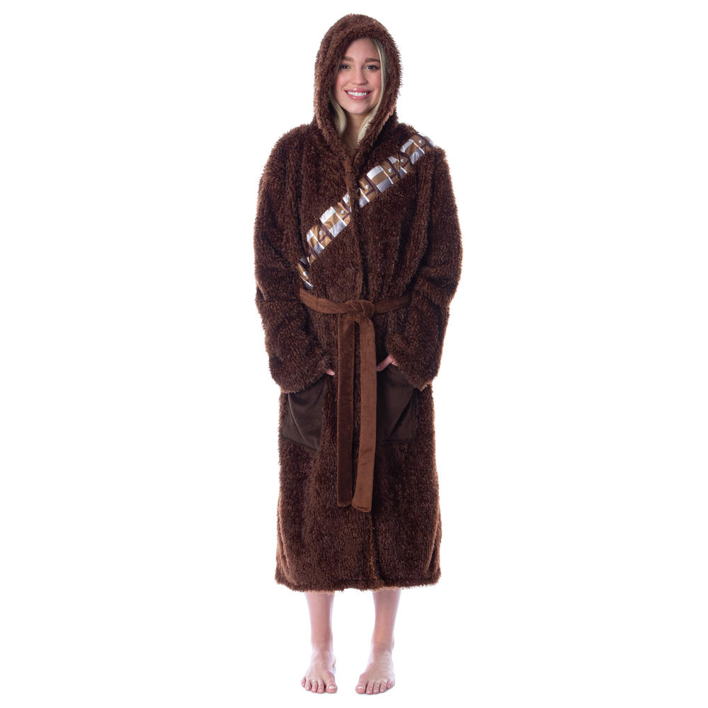 Intimo Star Wars Adult Chewbacca Costume Plush Fleece Robe Bathrobe For Men Women