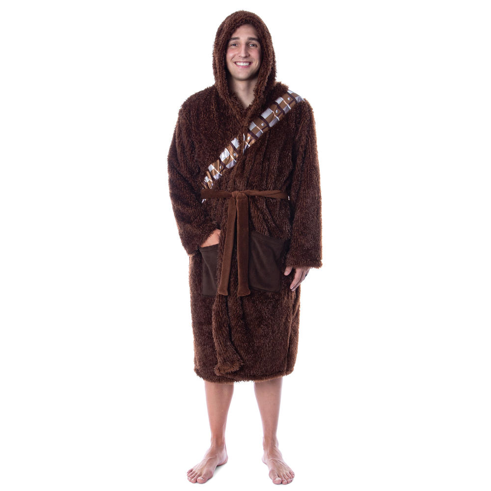 Intimo Star Wars Adult Chewbacca Costume Plush Fleece Robe Bathrobe For Men Women