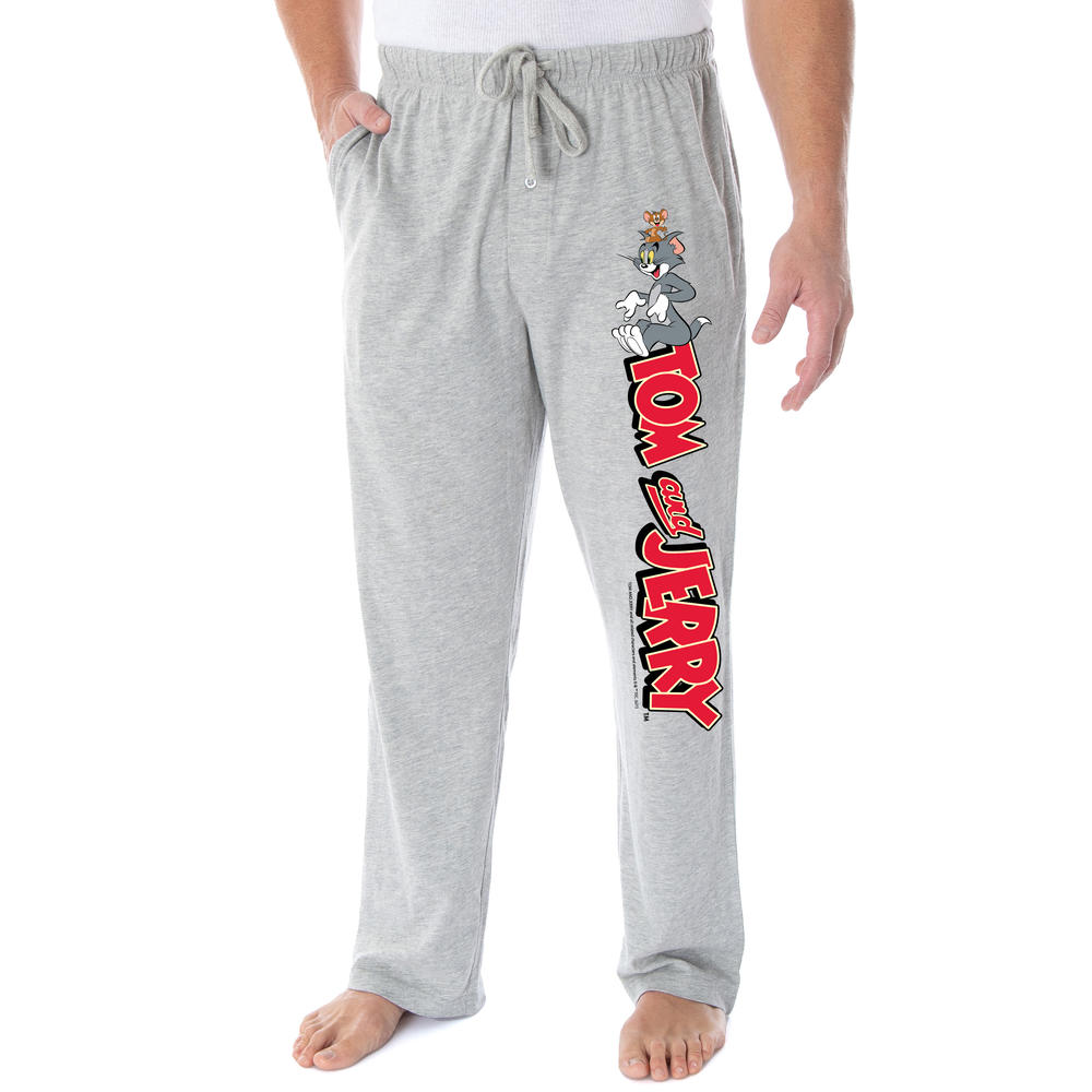 Intimo Tom And Jerry Men's Vintage Cartoon Characters And Logo Loungewear  Pajama Pants