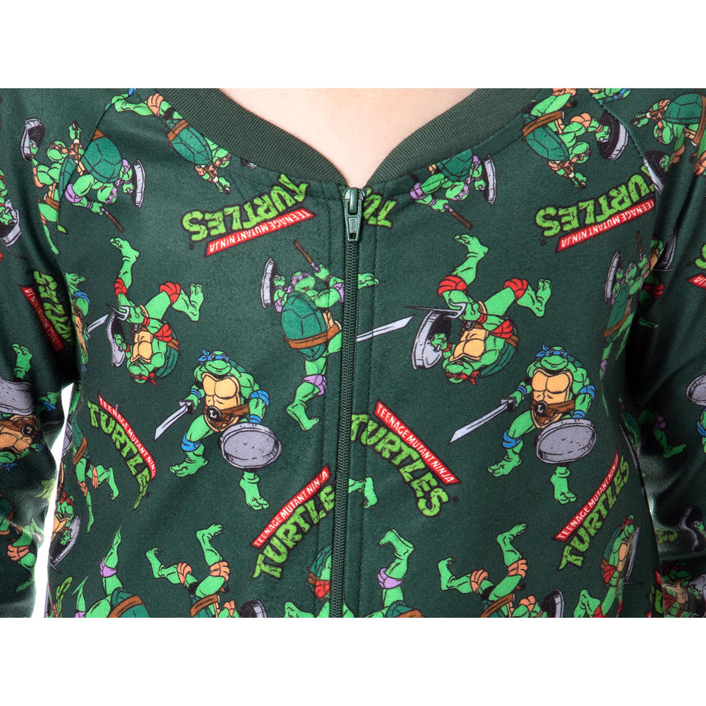 Intimo Nickelodeon Boys' Teenage Mutant Ninja Turtles Union Suit Pajama