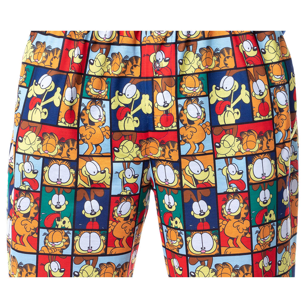 Garfield Pyjamas Intimo Nickelodeon Mens' Garfield Odie Comic Strip Chill Out Sleep ...