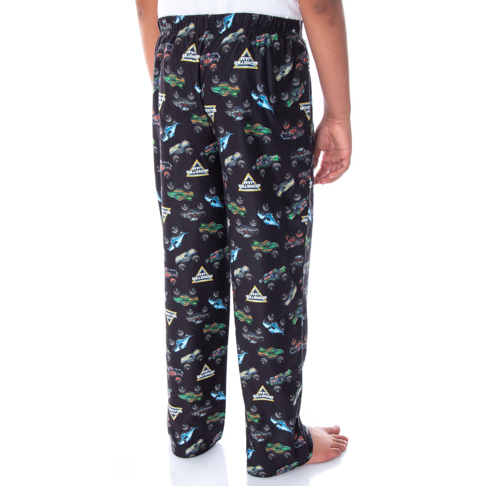 Intimo Monster Jam Boys' Monster Truck Allover Pattern Kids Lounge ...