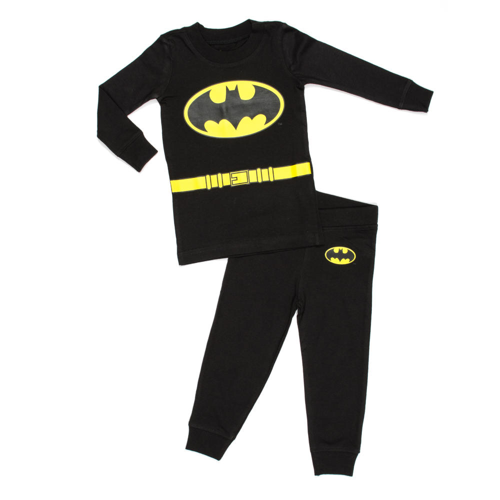 Intimo DC Comics Little Boys Batman Logo Dark Knight Costume Pajama Set