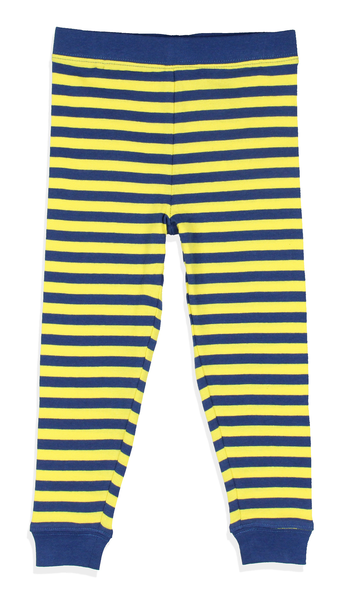 Intimo Curious George Toddler Boys' Tight Fit Character Banana Striped Sleep Pajama Set Long Sleeves Pants