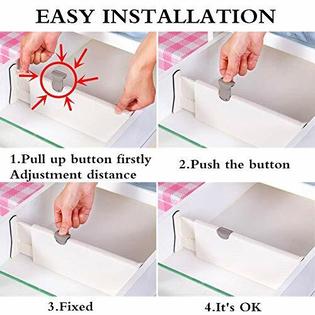 Normei Drawer Dividers 11 17 Expandable Adjustable Dresser