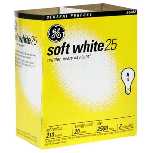 GE 97492 - 25 Watt Soft White Light Bulbs - 24 PACK