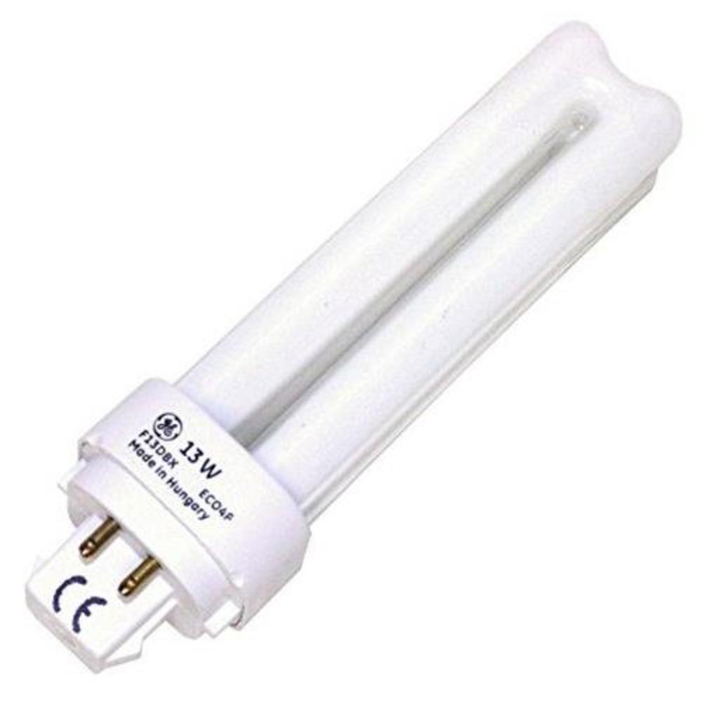 GE Lighting 97596 (12-Pack) 13-Watt CFL Plug-In Double Biax Ecolux Light Bulb...