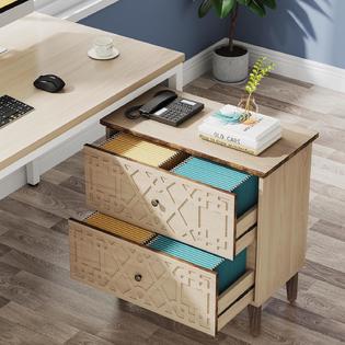 Wood Storage Cabinet Printer Stand