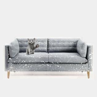 Rose Home Fashion Clear Plastic Couch Cover Sofa Protector Cat
