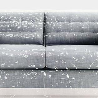Rose Home Fashion Clear Plastic Couch Cover Sofa Protector Cat