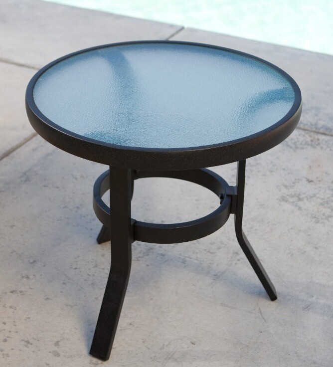 C Coast 20rcaga Moc Outdoor Dining Table Patio Aluminum Glass Pool Side Yard Garden Round Small C Coast 20rcaga Moc Outdoor Dining, Small Round Glass Patio Side Table