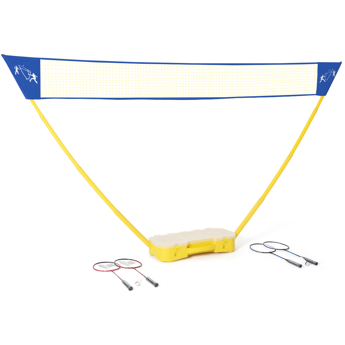 Topbuy Outdoor Folding Badminton Set Tennis Badminton Volleyball Net
