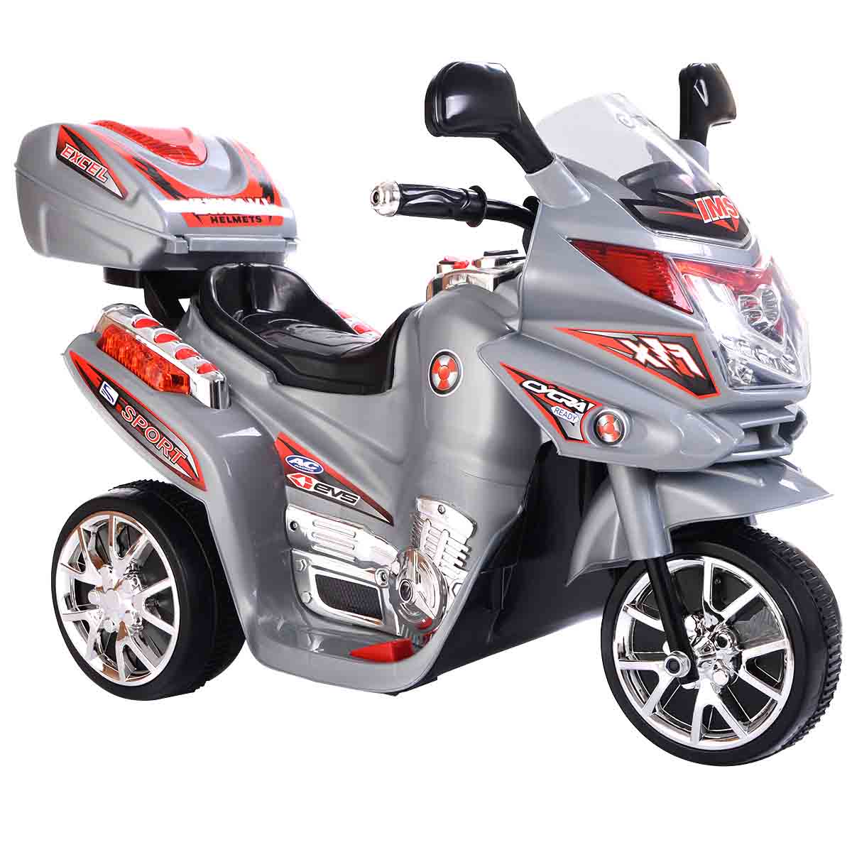 Topbuy 6V Electric Toy Motorcycle Kids Ride On Car Battery Powered 3 Wheel Bicyle