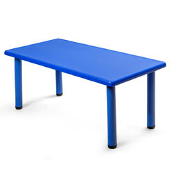 Topbuy Kids Multifunctional Activity Rectangle Table Kids Learn and Play Desk Blue