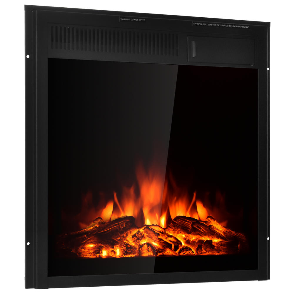 Topbuy Freestanding & Recessed Electric Fireplace Heater with Remote Control