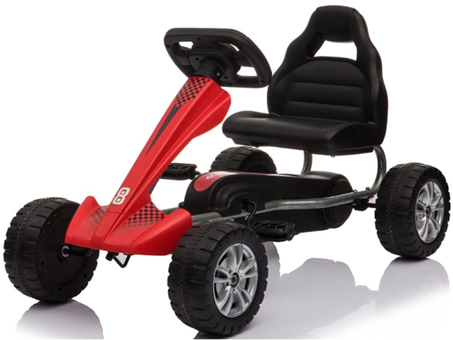 Topbuy 4 Wheel Go Kart Kids Ride On Car Pedal Powered Racer