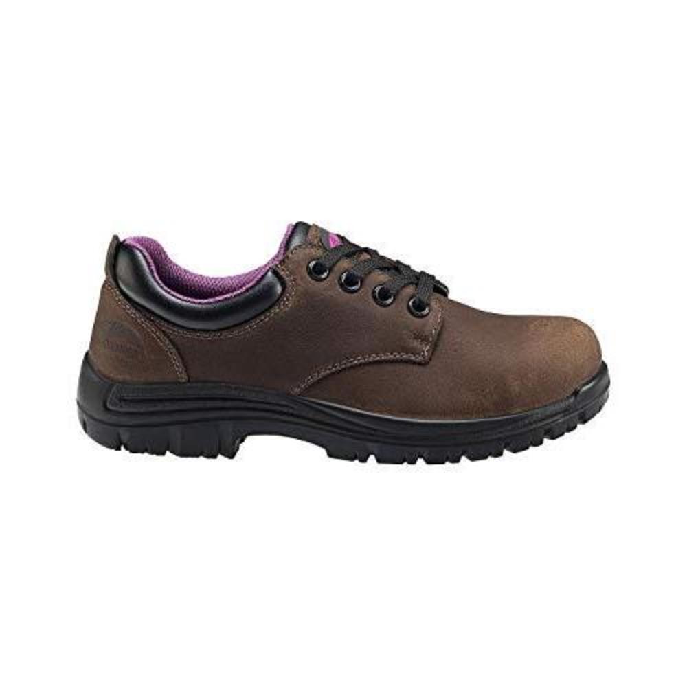 FSI Footwear Specialities International FSI FOOTWEAR SPECIALTIES INTERNATIONAL NAUTILUS Avenger Women's Foreman Oxford Composite Toe Waterproof Work Shoes Brown - A7164