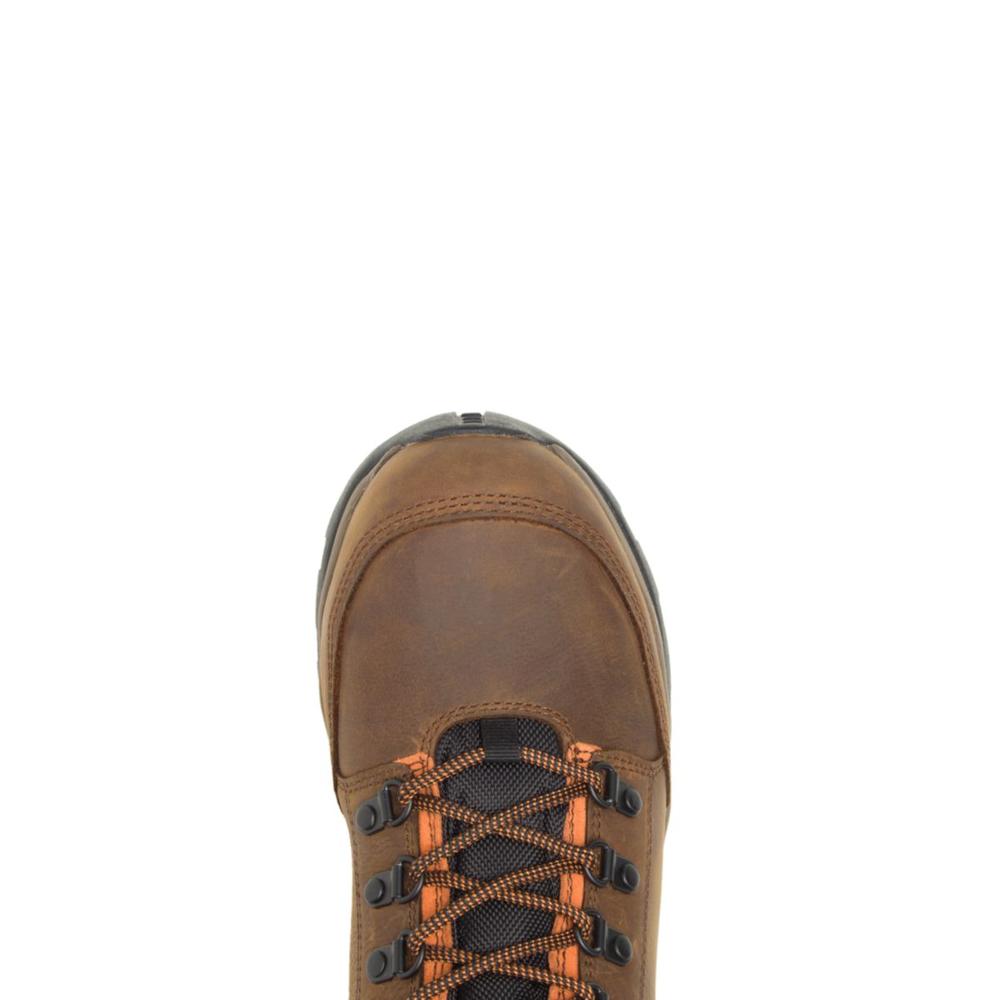 WOLVERINE Men's Grayson Steel Toe Waterproof Work Boot Brown - W211043