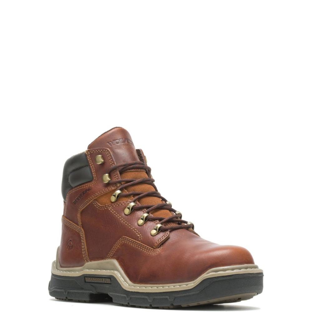 WOLVERINE Men's Raider 6" DuraShocks® CarbonMAX® Composite Toe Work Boot Peanut - W211099