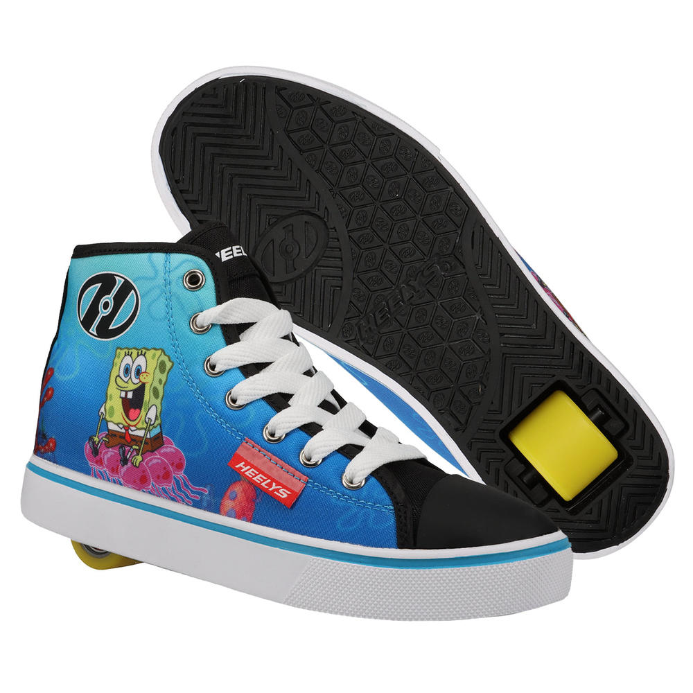 HEELYS Men's SpongeBob SquarePants Hustle Wheeled Shoe Blue/Yellow - HES10362M