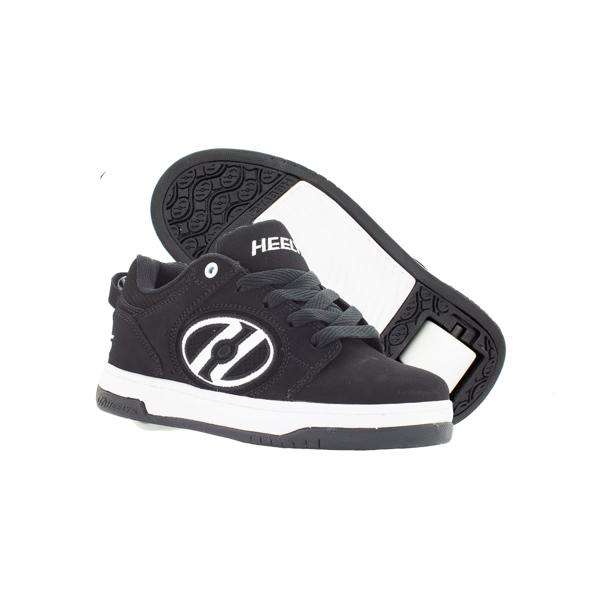 HEELYS Unisex Kids' Voyager Wheeled Shoe Black/White - HE100713H