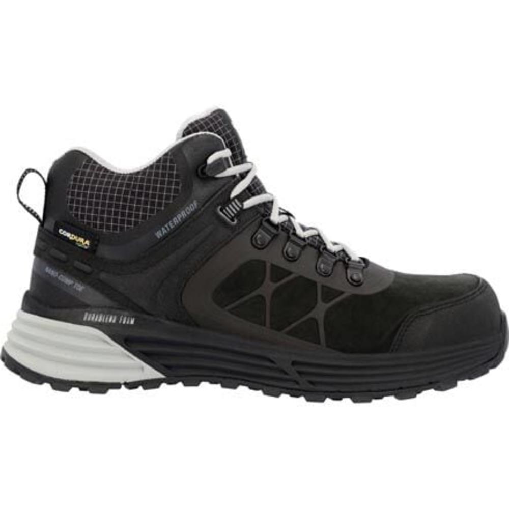 GEORGIA BOOT Men's 5" DuraBlend Sport Composite Toe Waterproof Hiker Work Boot Black - GB00595